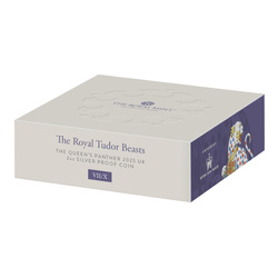 The Royal Tudor Beasts: The Queen's Panther 2 uncje Srebra 2025 Proof