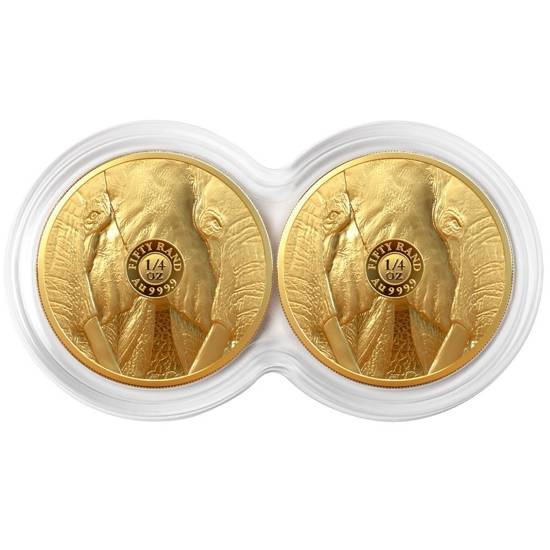 Big Five II: Elefante 2 x 1/4 oz Oro 2021 Proof