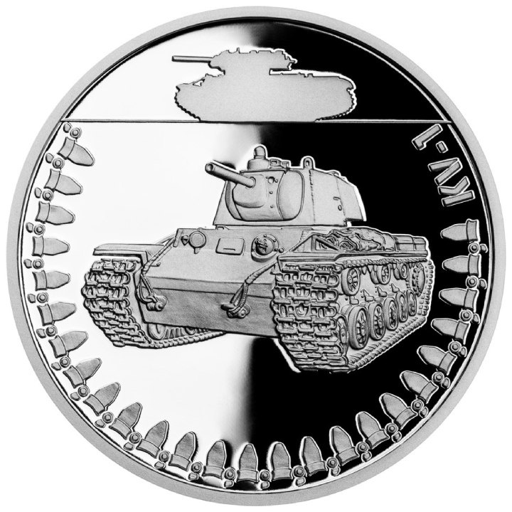 Niue: Veicoli blindati - KV-1 $1 Argento 2023 Proof