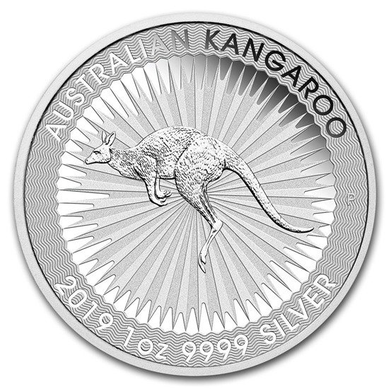 Australijski Kangur 1 uncja Srebra 2019 PAKIET 25 SZTUK