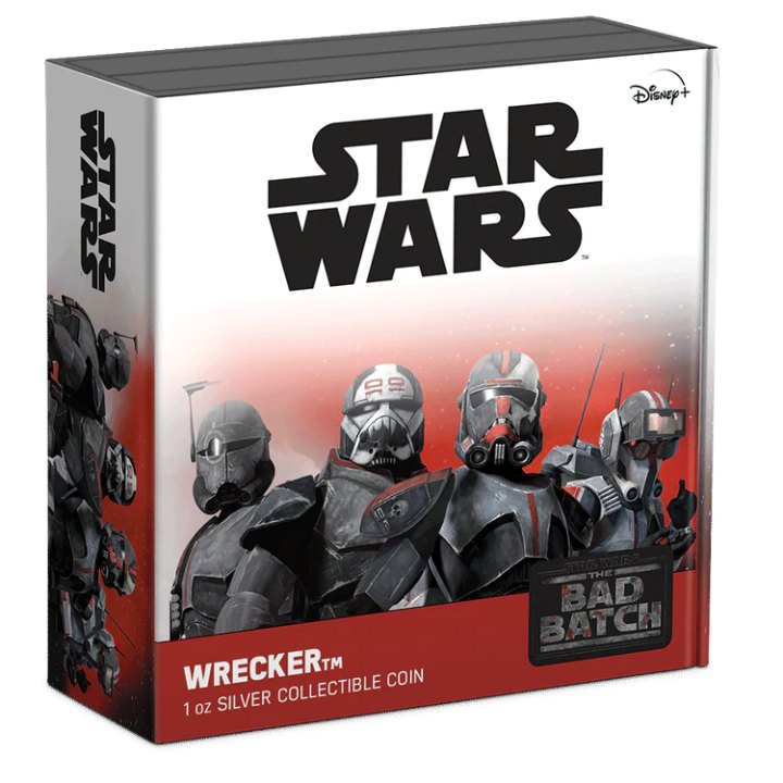 Niue: Star Wars The Bad Batch - Wrecker coloreado 1 oz Plata 2022 Proof