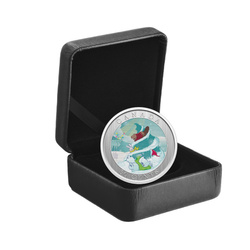 Canadá: Whimsical Holiday Tree coloreado 50 cents 2025 Specimen Lenticular Coin