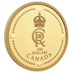 Canada: Monogramma reale di Sua Maestà il Re Carlo III $200 Oro 2023 Proof