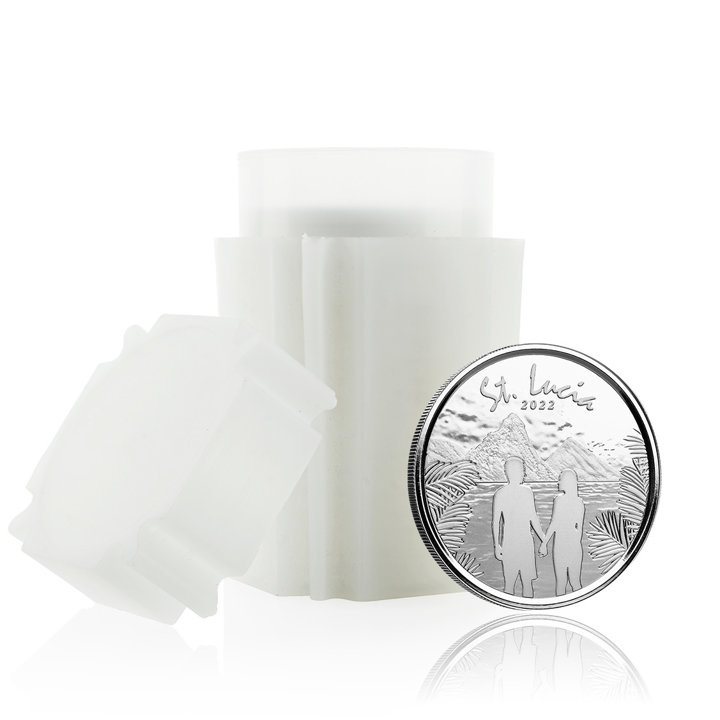 St. Lucia Couple 1 oz Silber 2022