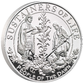 400. rocznica Mayflower - Zestaw (moneta i medal) Srebro 2020 Proof
