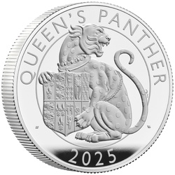 The Royal Tudor Beasts: The Queen's Panther 2 oz Silver 2025 Proof