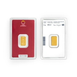 Lingotto d’oro 2 grammi d’oro Austrian Mint