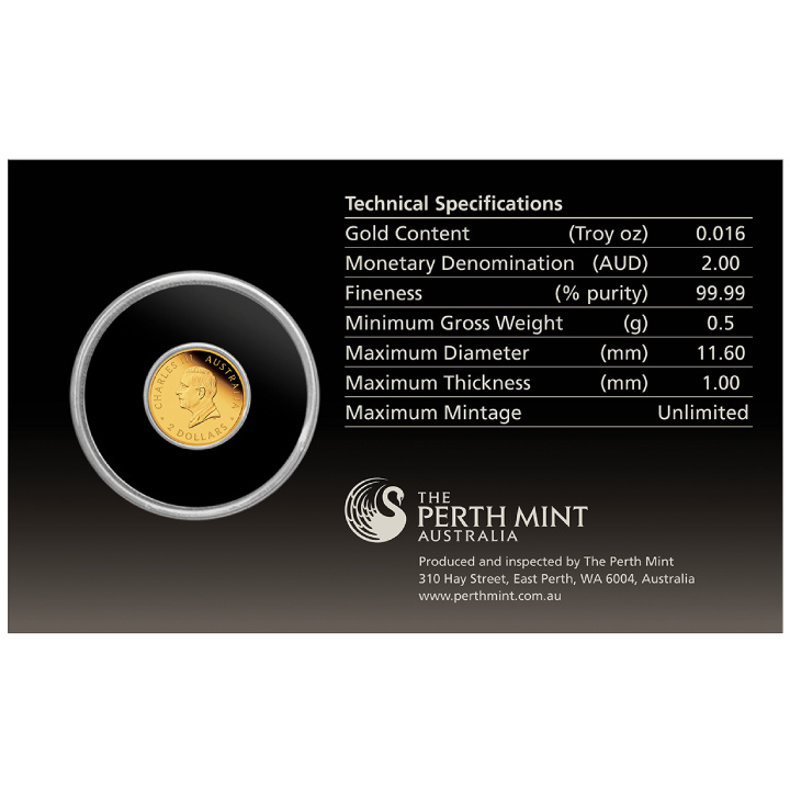 Australian Kangaroo - Miri Roo 0.5 gram Gold 2025 Proof