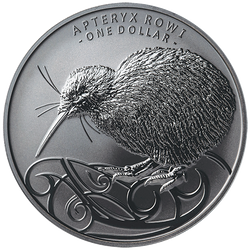 Kiwi 1 oncia d'argento 2020 (ricoperta di nichel nero)