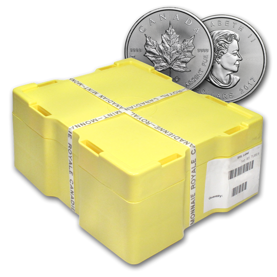 Feuille d'érable canadienne 1 once d'argent 2017