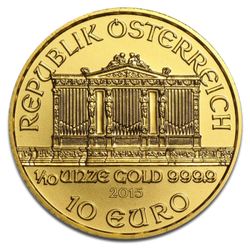 Wiedeński Filharmonik 1/10 uncji Złota 2015