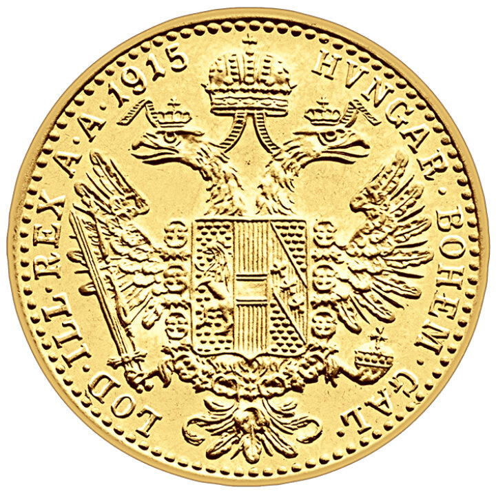 Ducat austriac de aur 1915 Rebatere nouă