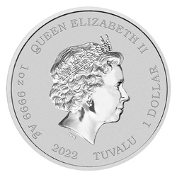 Tuvalu: The Simpson - Season's Greetings coloured 1 oz Silver 2022 (coin in the card)