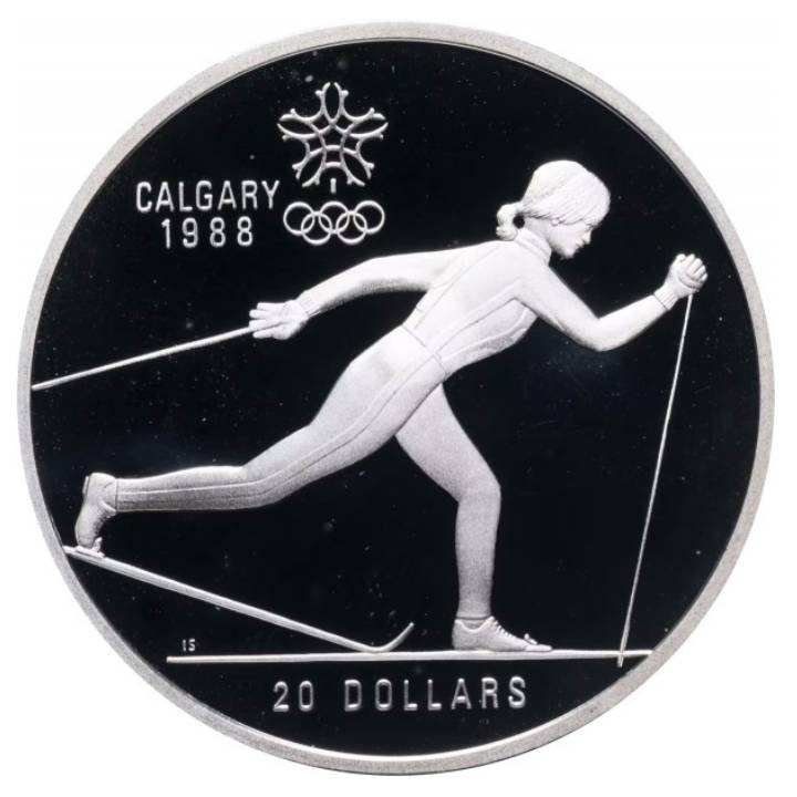 Kanada: Set mit 10 Münzen der Calgary Olympic Games 1988