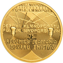 75 Rocznica złamania szyfru Enigmy 8 gramów Złota 2007 Proof