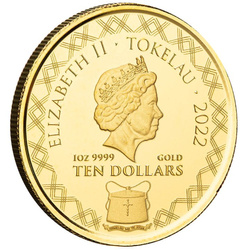 Tokelau: Komodo Dragon A.I. Apocalypse 1 uncja Złota 2022 Proof