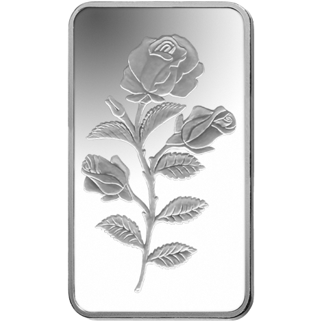 1/2 oz Bar Silber PAMP Suisse Rose