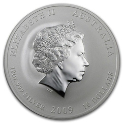 Lunar II: Rok Bawoła 10 Uncji Srebra 2009
