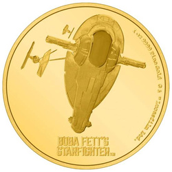 Niue: STAR WARS - Boba Fett csillagharcosa 1 uncia arany 2022 Proof