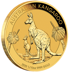 Canguro Australiano 1/10 oz Oro 2020