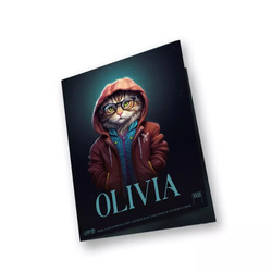 The Holy Land Mint - Human Cats - Olivia coloreada 1 onza Plata 2025