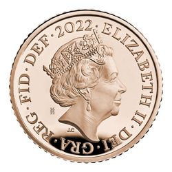Zestaw 10 monet Her Majesty Queen Elizabeth Złoto 2022 Proof