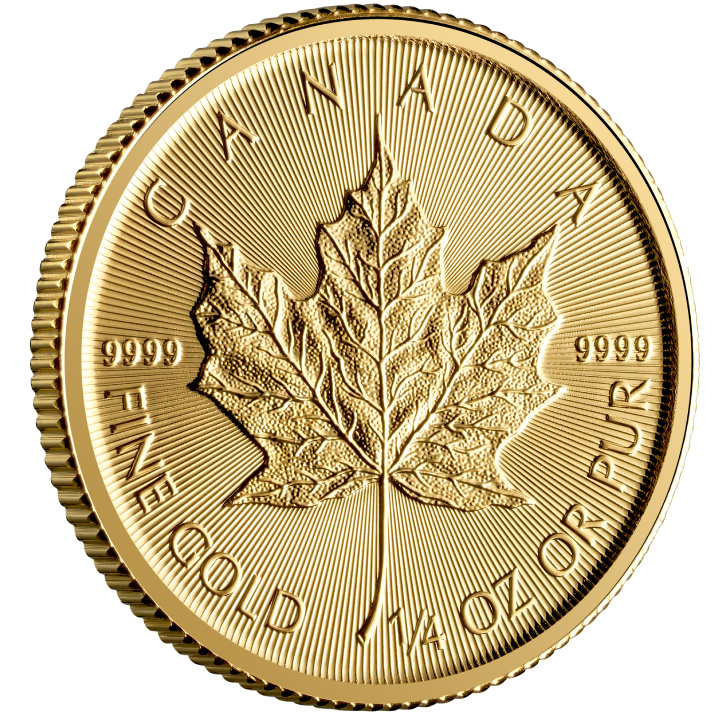 Canadian Maple Leaf 1/4 oz Gold 2025