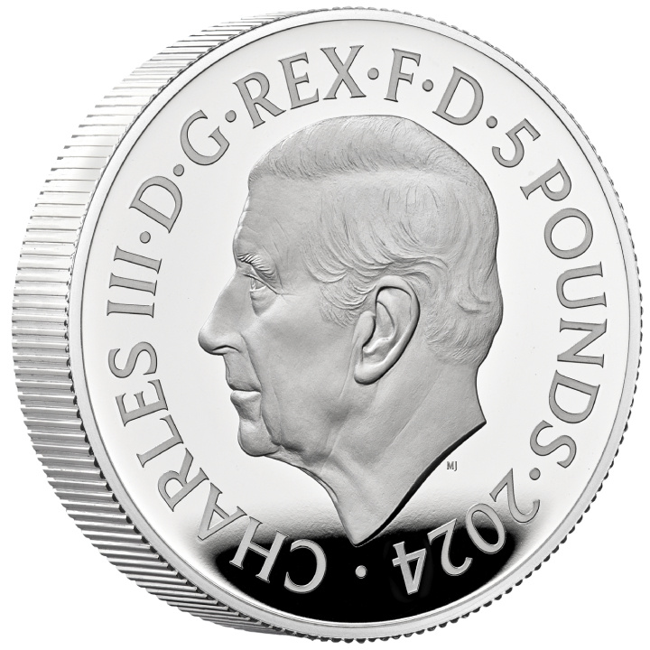 Palacio de Buckingham £5 Plata 2024 Proof Piedfort