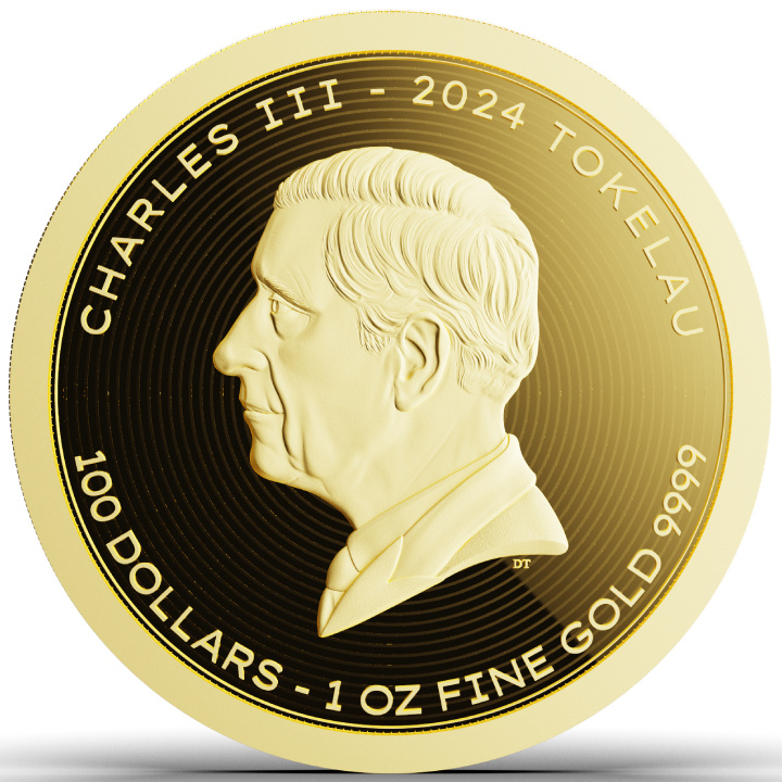 Tokelau: Vivat Humanitas 1 oz Gold 2024 Prooflike