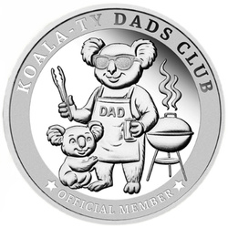 Dads Club Official Member Medallion 1/4 Unze Silber Prooflike