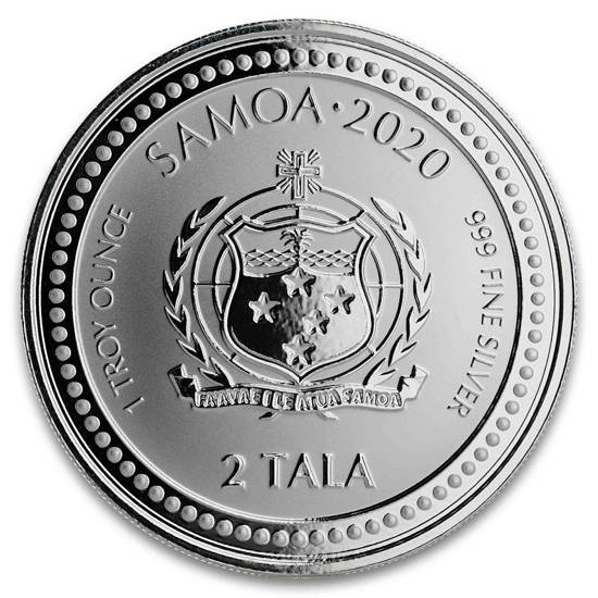 Samoa : Hippocampe 1 once d'argent 2020