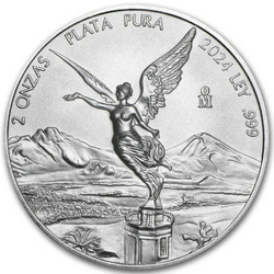 Libertad messicana 2 once d'argento 2024