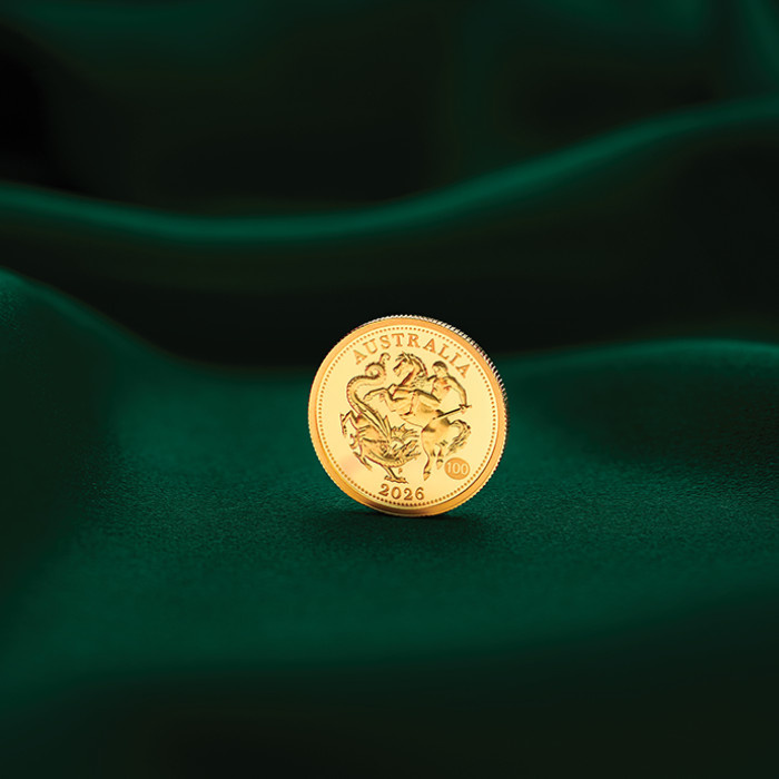Złota Moneta The Perth Mint: Australijski Suweren $25 2026 Proof