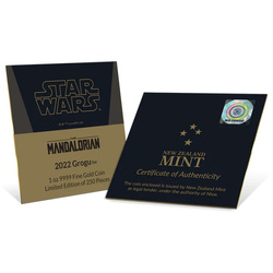 Niue: Star Wars The Mandalorian – Grogu 1 uncia arany 2022 Proof