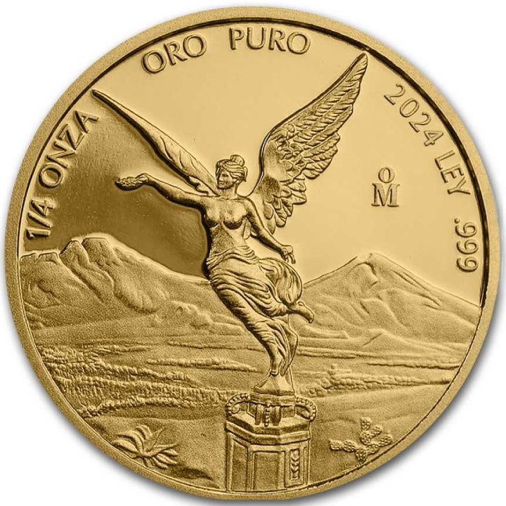 Libertad messicana 1/4 di oncia d'oro 2024 Proof