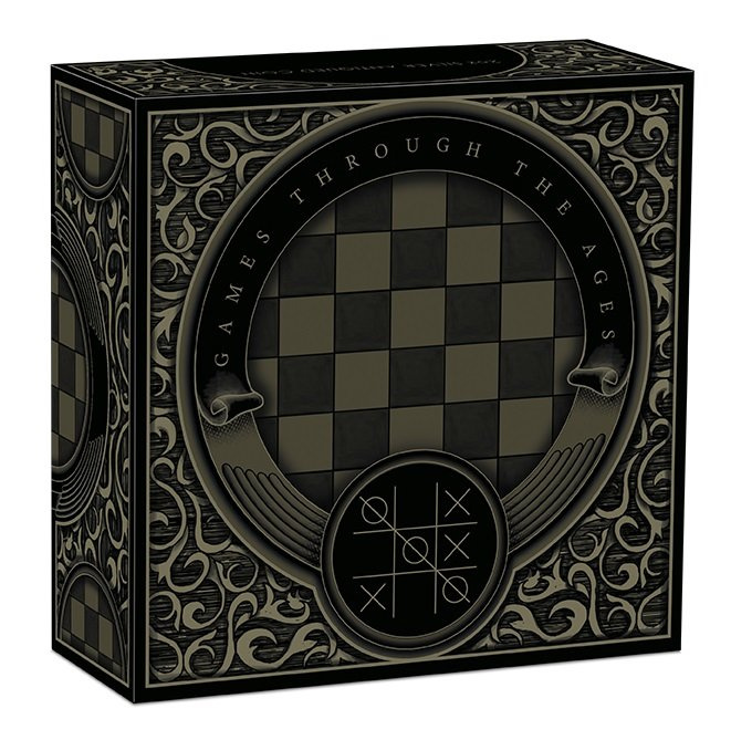 Tuvalu: Tic-Tac-Toe 2 oz Silver 2022 Antiqued Insert Macro Mood