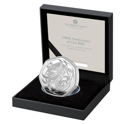 BBC 100 Aniversario Plata 2022 Proof Piedfort Coin
