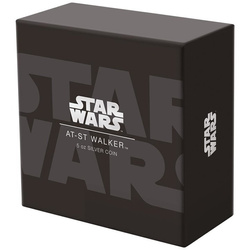 Niue: Star Wars - AT-ST Walker colorato 5 once d'argento 2022 Proof