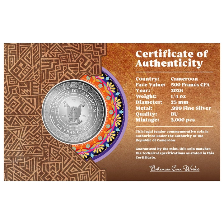 Monedă din argint Mexican Cinco Grandes - Golden Eagle 1/4 uncie de argint 2026