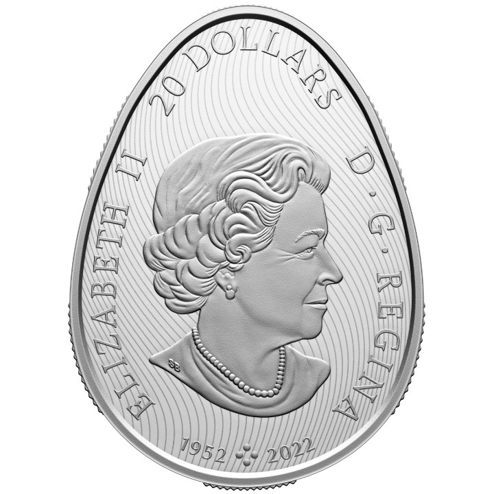 Canada: Uovo di Pasqua $20 colorato Argento 2024 Proof