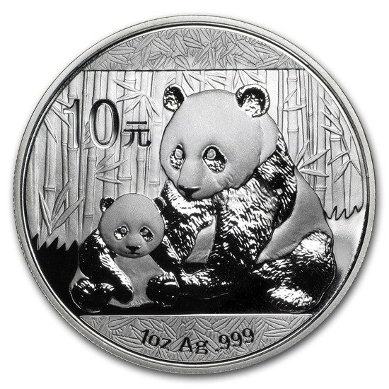 Chińska Panda 1 uncja Srebra 2012