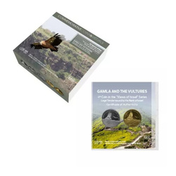 Gamla And The Vultures 1 NIS Silber 2022 Prooflike Coin 