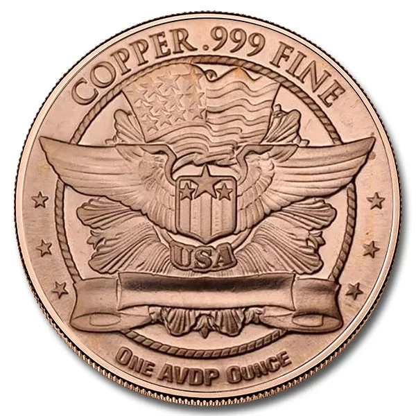 Capped Bust 1 onza de cobre