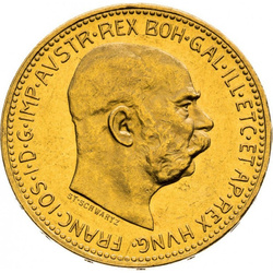 Austria: 20 Koron Franciszek Józef I Złoto 1909-1918