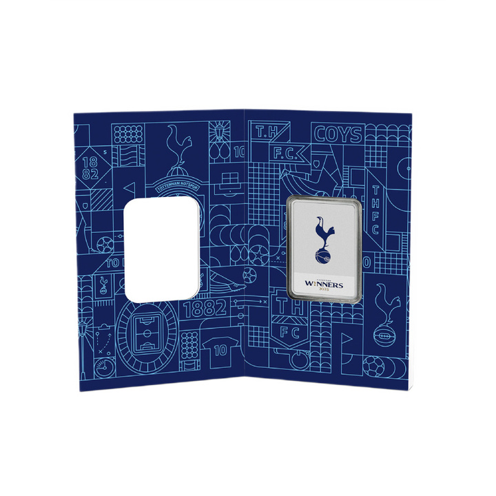 Tottenham Hotspur vítězové Evropské ligy 2025, kolorovaná, 1 unce stříbra, 2025