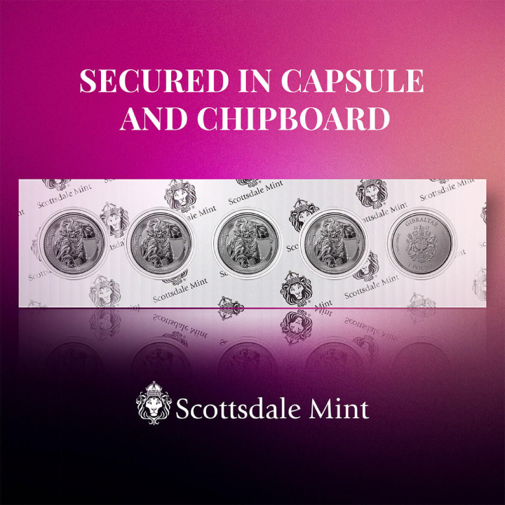 Gibraltar: Elefante de Guerra 1 oz Plata 2023 Prooflike