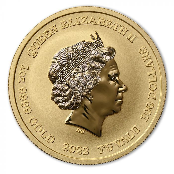 Tuvalu: Dioses del Olimpo - Afrodita 1 oz Oro 2022