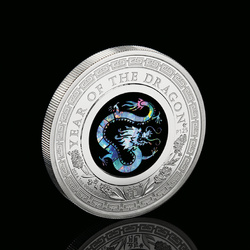 Perth Mint: Lunar III - Year of the Dragon 1 oz Silber 2024 Proof Opal