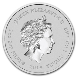 Tuvalu: Star Trek - Enterprise 1 oz Plata 2016