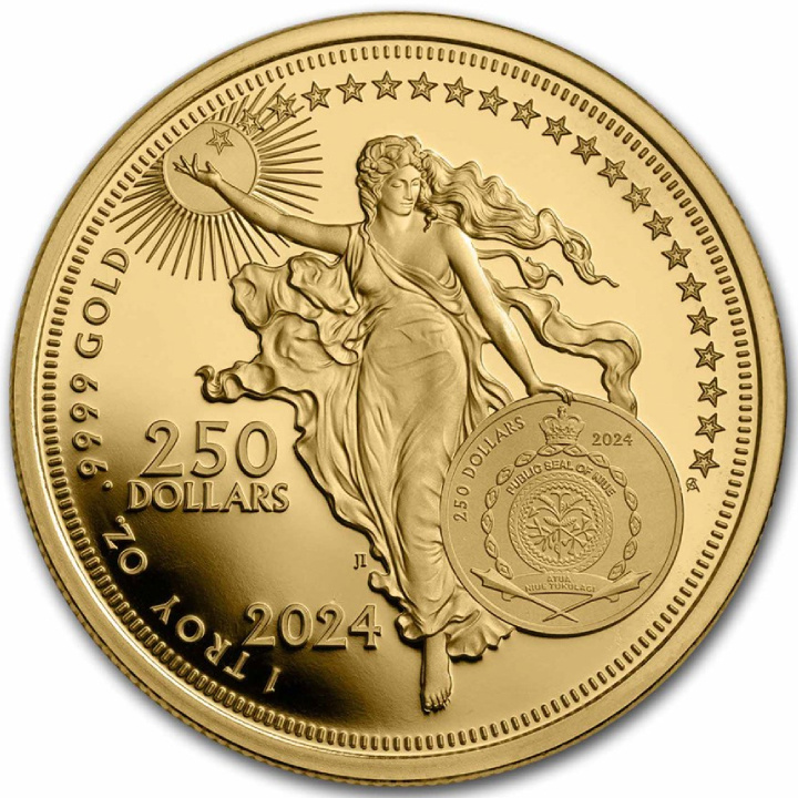 Niue: Icons of Inspiration - William Shakespeare 1 oz Gold 2024 Coin